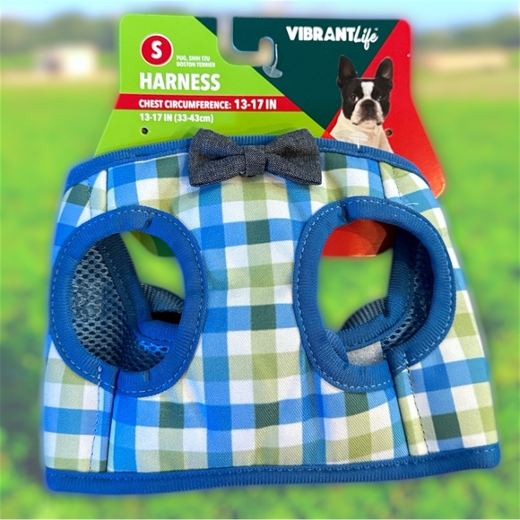 Vibrant Life Dog Plaid Bow Tie Harness - Picture 2 of 15
